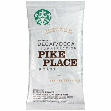 STARBUCKS COFFEE CO Starbucks, Coffee, Pike Place Decaf, 2 1/2 Oz Packet, 18PK 11023061